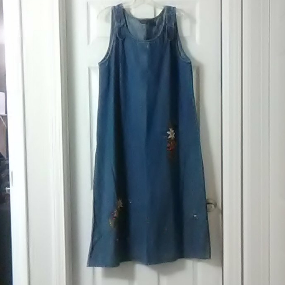 2 piece denim dress and jacket